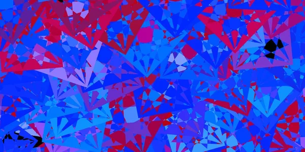 Fondo Vectorial Azul Claro Rojo Con Formas Poligonales Diseño Simple — Archivo Imágenes Vectoriales
