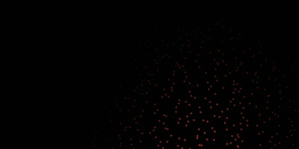 Dark Orange Vector Template Neon Stars Modern Geometric Abstract Illustration — Stock Vector