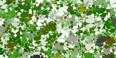 Açık mor arkaplan üçgenli, çizgili. Üçgen şekilleri soyut bir şekilde renk değişimine sahiptir. Reklamlar için şablon.