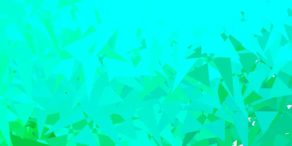 Světle Zelené Vektorové Pozadí Náhodnými Formuláři Ilustrace Barevnými Tvary Abstraktním — Stockový vektor