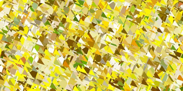 Hellgrüner Gelber Vektorhintergrund Mit Polygonalen Formen Webmaterialillustration Mit Bunten Abstrakten — Stockvektor
