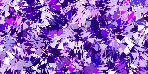 Layout Vetorial Roxo Claro Com Formas Triangulares Excelente Ilustração Abstrata — Vetor de Stock