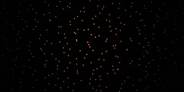 Mise Page Vectorielle Orange Foncé Avec Des Étoiles Brillantes Illustration — Image vectorielle
