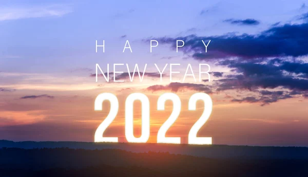 Yeni Yıl Kutlama Kartın 2022 Yeni Yıl Kutlu Olsun 2022 — Stok fotoğraf