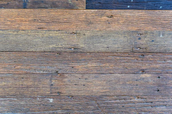 旧褐色的乡村木墙镶板 硬木地面纹理 木制木材背景 — 图库照片