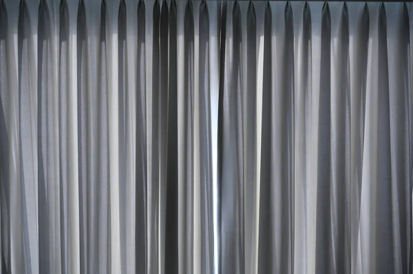 Sheer Window Curtain Transparent Curtain Cozy Room Home Interior Design — Stock Photo, Image