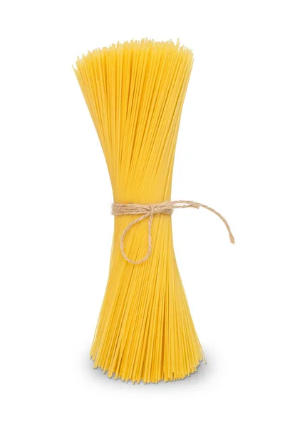 Spaghetti Pasta Isolated White Background Italian Cuisine — Foto de Stock