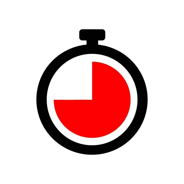 Minutes Timer Clock Three Quarters Hour Red —  Fotos de Stock