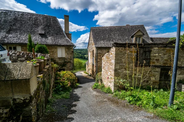 Turenne Pueblo Medieval Una Comuna Francesa Corrze Nouvelle Aquitania — Foto de Stock