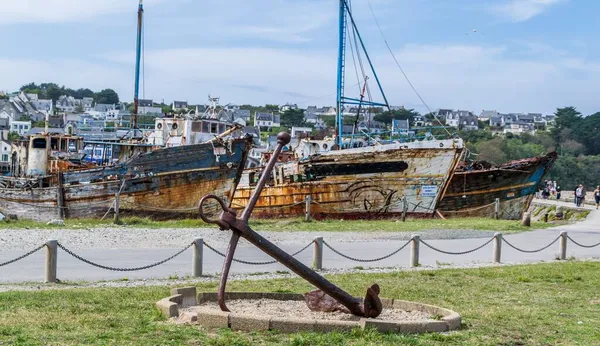 Camaret, Finistere 'deki sahil beldesi, İngiltere, Fransa.