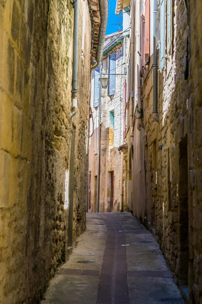 Sommires Una Ciudad Medieval Atravesada Por Vidourle Encuentra Departamento Gard — Foto de Stock