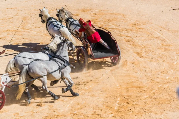Rekonstruktion Eines Römischen Wagenrennens Arenen — Stockfoto