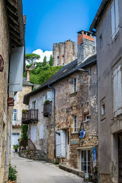 トゥレンヌ フランス語 Turenne 中世の村 フランスのコルゼ ヌーヴェル アキテーヌ地方の集落である — ストック写真