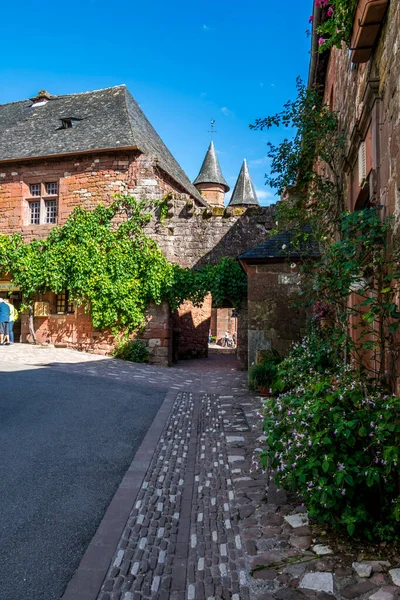 Collonge Rouge Beautiful Village France Correze — Stock Fotó