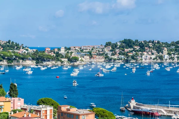 Mediterranean coast between La Turbie and Nice on the French Riviera
