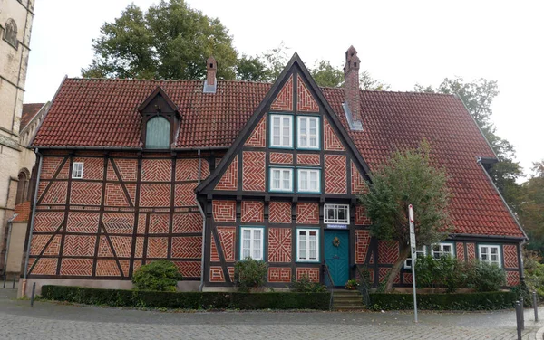 Herford Nrw Alemanha Outubro 2021 Esta Casa Foi Construída Entre — Fotografia de Stock