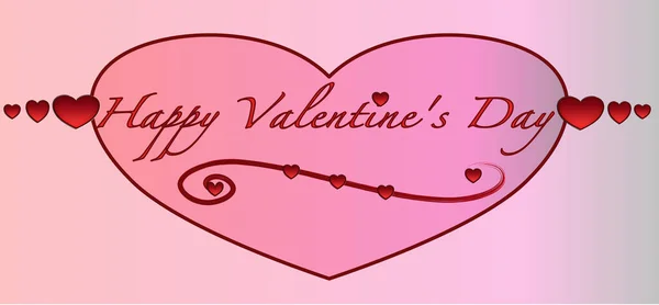 Днем Святого Валентина Рожевому Фоні — стоковий вектор