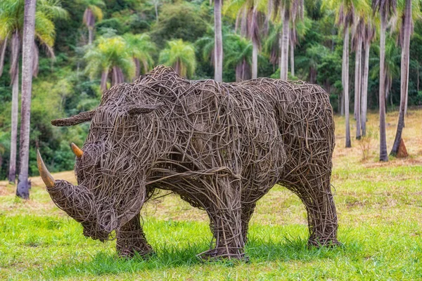 Tobati Paraguay Maggio 2022 Creare Animali Africani Grandezza Naturale Con — Foto Stock