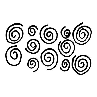 El çizimi soyut şekiller, dokular. Vektör tasarım elementleri, arkaplan dokusu, noktalar, vuruşlar, grunge stilinde süsleme. Kalem ya da kalemle yazılmış karalamalar. Basit vektör geometrik dokusu.