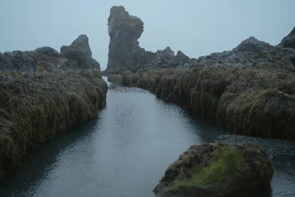 Δυτική Ισλανδία Φυσικό Τοπίο Παραλία Djupalonssandur Στη Χερσόνησο Snaefellsnes — Φωτογραφία Αρχείου