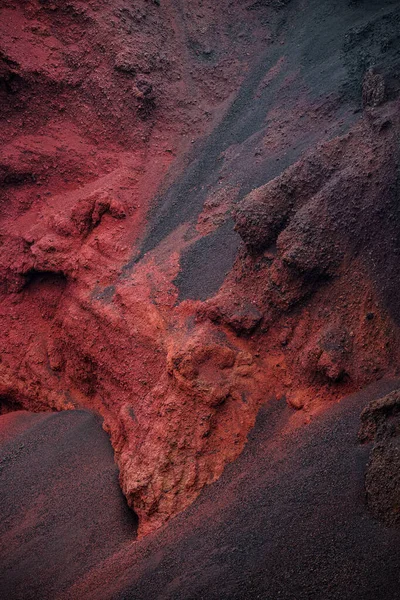 赤砂採石場の背景 セイディシャラー クレーター アイスランドの火星の風景 — ストック写真