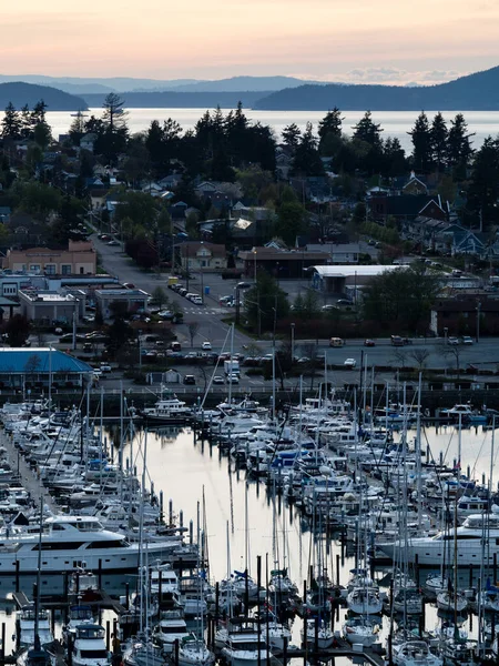 Anacortes Usa April 2019 Ανακόρτες Στο Ηλιοβασίλεμα Γραφική Θέα Από — Φωτογραφία Αρχείου