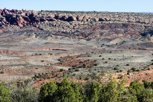 Szenische Ansicht Der Versteinerten Dünen Arches Nationalpark Utah Usa — Stockfoto