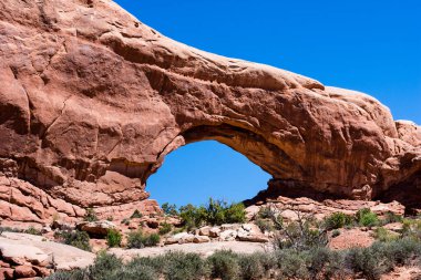 Kuzey Pencere Kemeri Arches Ulusal Parkı - Moab, Utah, ABD