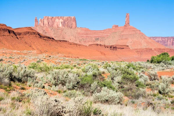 Castle Valley, Utah, ABD 'de Castleton kulesi kaya oluşumu