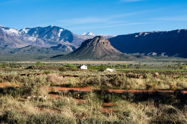 Mountain Castle Valley Sal Mountain Range Background Utah Usa — Stock Photo, Image