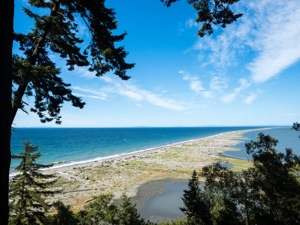 Γραφική Άποψη Του Dungeness Spit Μεγαλύτερο Σάλιο Άμμου Στις Ηπα — Φωτογραφία Αρχείου