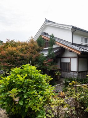 Kiso, Nagano Bölgesi, Japonya - 23 Ekim 2017 Kozenji Tapınağı 'nda