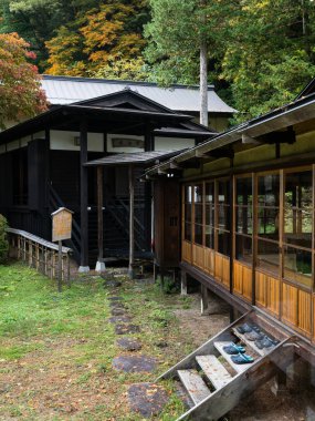 Kiso, Nagano Bölgesi, Japonya - 23 Ekim 2017 Yashiki Müzesi 'nde