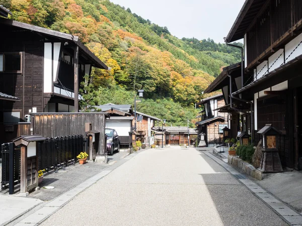 Kiso Prefektura Nagano Japonsko Října 2017 Tradiční Domy Historické Čtvrti — Stock fotografie