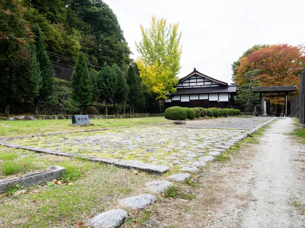 Kiso Prefectura Nagano Japón Octubre 2017 Follaje Otoño Entrada Del — Foto de Stock