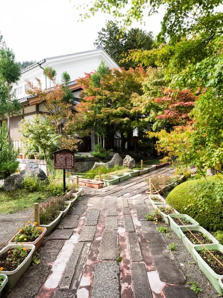 Префектура Кісо Нагано Японія Жовтня 2017 Території Храму Козенджі — стокове фото