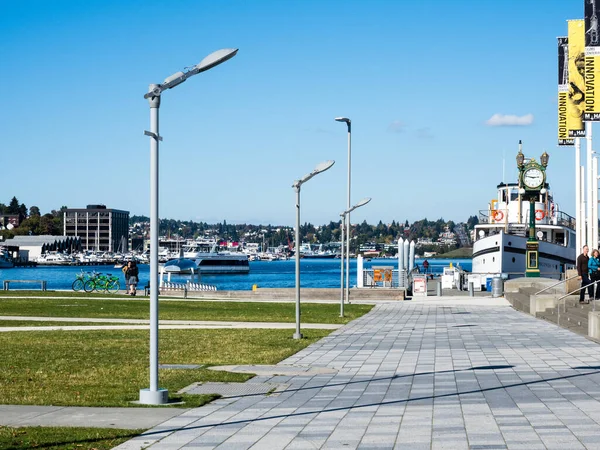 Seattle Usa October 2018 Πεζόδρομος Στις Όχθες Της Lake Union — Φωτογραφία Αρχείου