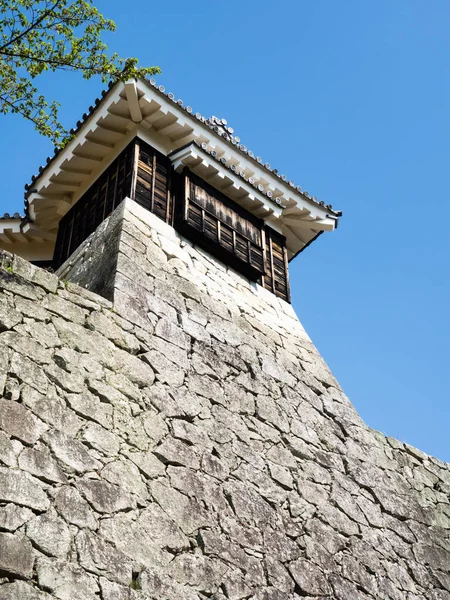 Matsuyama Prefeitura Ehime Japão Abril 2018 Muros Pedra Íngremes Histórico — Fotografia de Stock