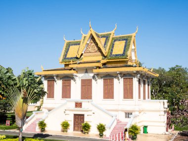 Phnom Penh, Kamboçya - 11 Şubat 2017: Kamboçya Kraliyet Sarayı