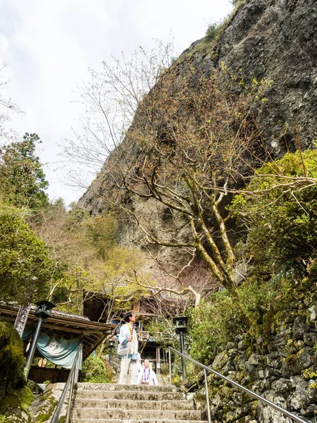 Kumakogen Préfecture Ehime Japon Avril 2018 Pèlerins Sur Sentier Montagne — Photo