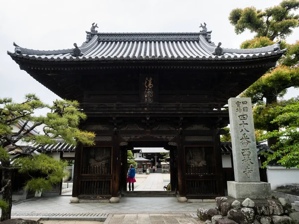 Matsuyama Ehime Prefecture Japan April 2018 Entrance Sairinji Temple Number — стокове фото