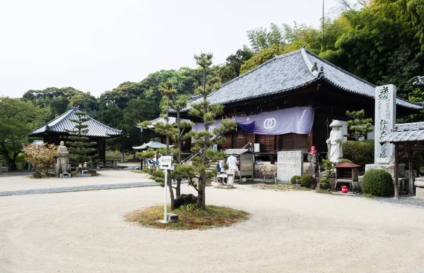 Matsuyama Prefeitura Ehime Japão Abril 2018 Terreno Jodoji Templo Número — Fotografia de Stock