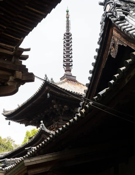 Matsuyama Prefeitura Ehime Japão Abril 2018 Telhados Ishiteji Templo Número — Fotografia de Stock