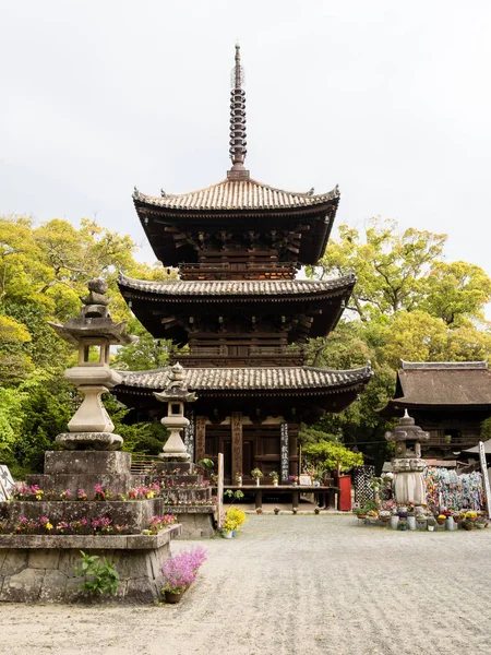 Matsuyama Prefeitura Ehime Japão Abril 2018 Terreno Ishiteji Templo Número — Fotografia de Stock