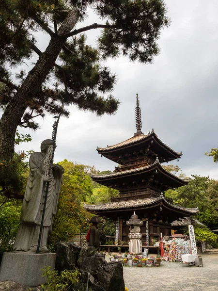 Matsuyama Prefeitura Ehime Japão Abril 2018 Terreno Ishiteji Templo Número — Fotografia de Stock