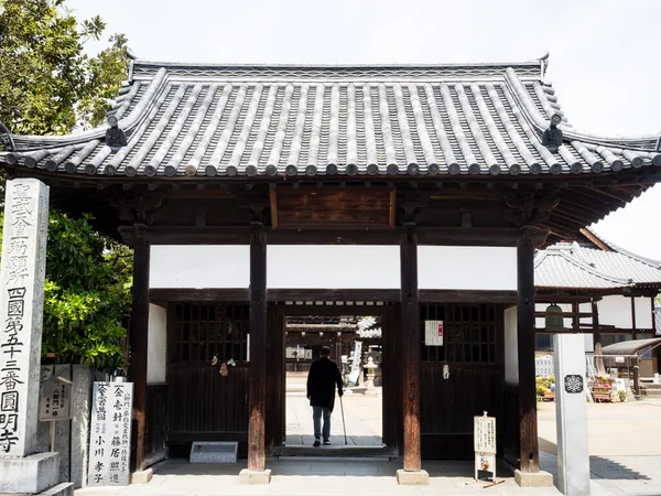 Мацуяма Префектура Ехіме Японія Квітня 2018 Вхід Енміодзі Храм Номер — стокове фото