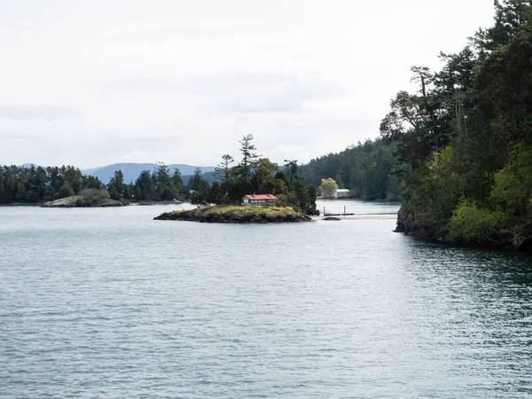 Scenic View Abord Ferry Friday Harbor Orcas Island San Juan — Stock Photo, Image