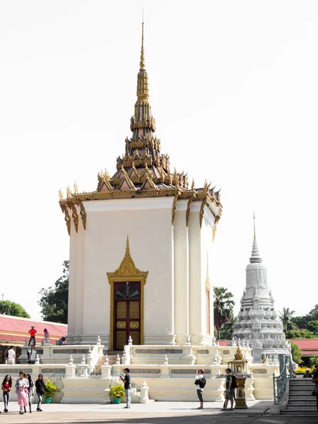 Phnom Penh Camboja Fevereiro 2017 Complexo Silver Pagoda Templo Budista — Fotografia de Stock