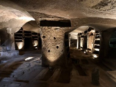 The Catacombs of San Gennaro in Naples clipart