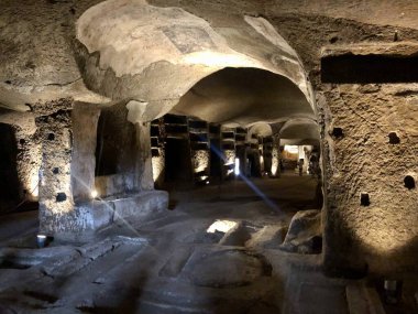 Napoli 'deki San Gennaro Yeraltı Mezarlığı.